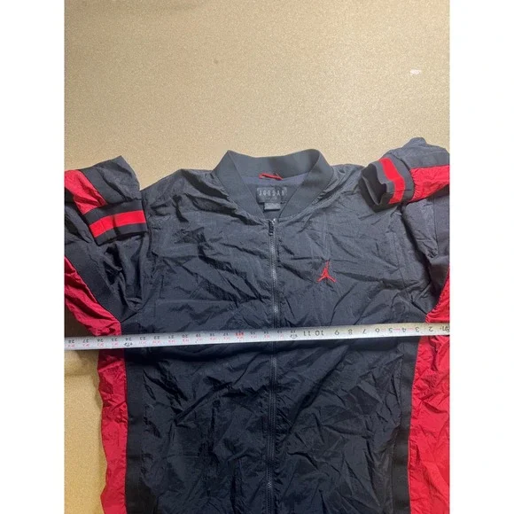 Jordan Est 1985 Black Red Full‎ Zip Lightweight Windbreaker Jacket Men's 3xL